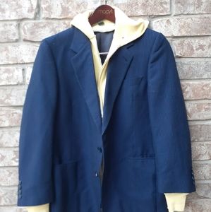 Medium sized sports blazer with built in hoodie.